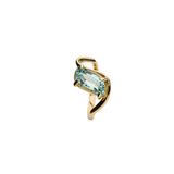 1.75 Aquamarine Tidal Wave Ring