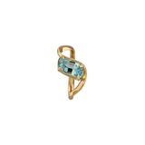 1.85 Aquamarine Tidal Wave Ring