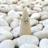 Aquamarine Wave Ring