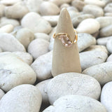 Morganite Wave Ring