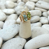 Aquamarine Wave Ring