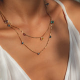 Mexico Sunset Floating Necklace