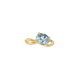 Aquamarine Eternal Wave Ring