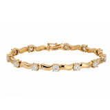 Swell Gold and Diamond Bracelet