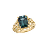 Lagoon Tourmaline Flower Ring