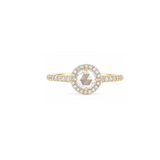 Round Rose Cut Diamond Solitaire