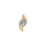 Aquamarine Pear Toi et Moi Ring